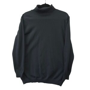 Tom Baine Performance Collection Charcoal Gray Turtleneck Sweater Mens XL Preppy